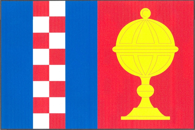 Flag of Jinačovice, South Moravian Region