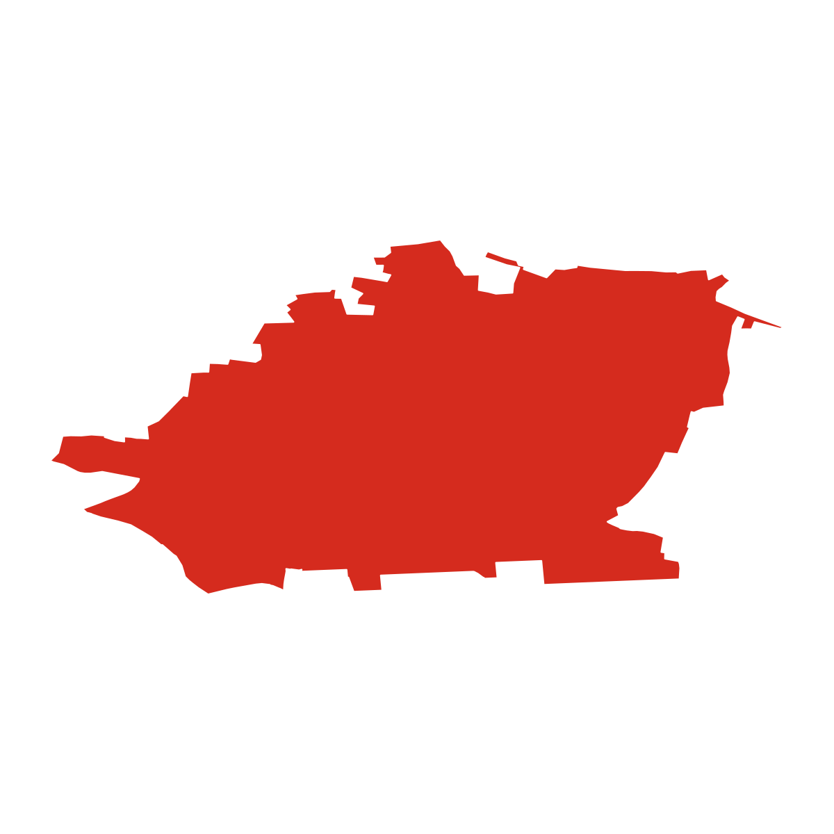 Jinín boundary map