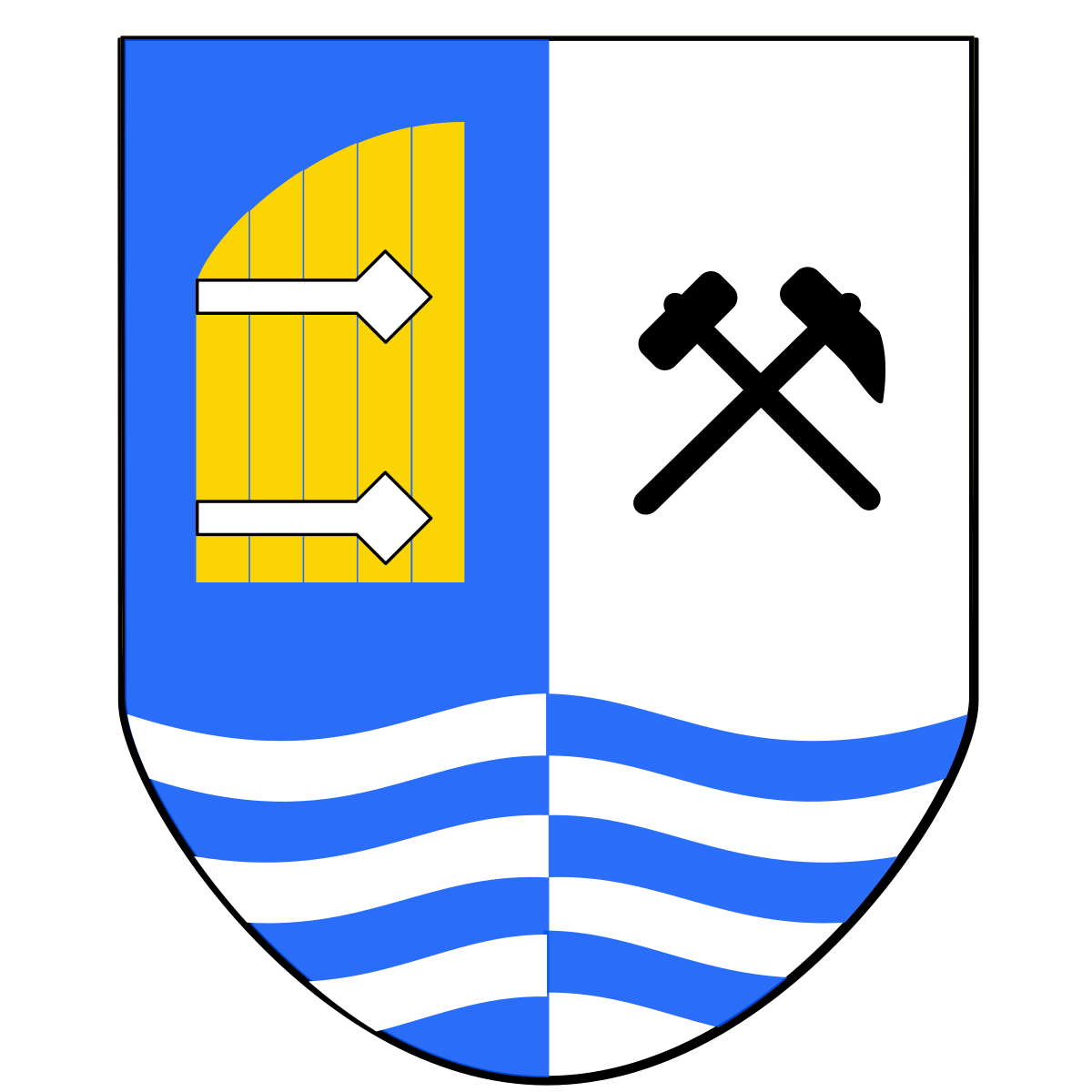 Coat of arms of Jinočany, Central Bohemian Region