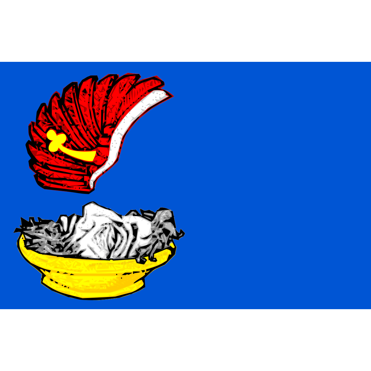 Flag of Kácov, Central Bohemian Region