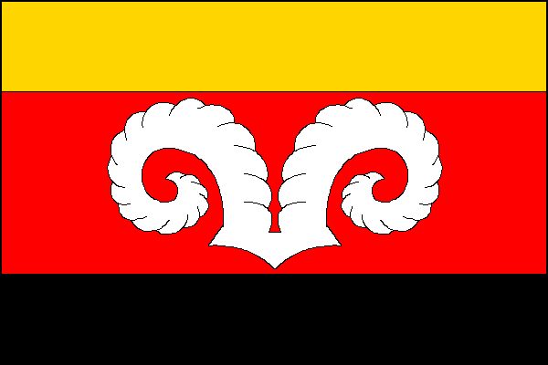 Flag of Kamenný Újezd, Plzeň Region