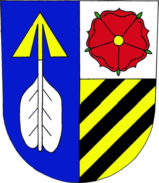Coat of arms of Kamenný Újezd, South Bohemian Region