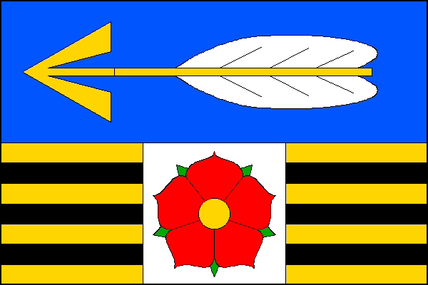 Flag of Kamenný Újezd, South Bohemian Region
