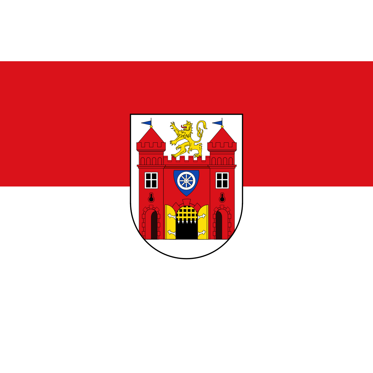 Flag of Karlov pod Ještědem, Liberec Region