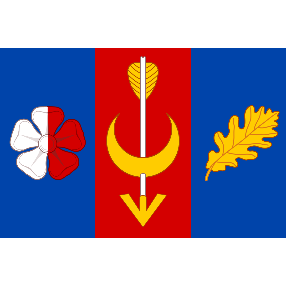Flag of Kbílek, Central Bohemian Region