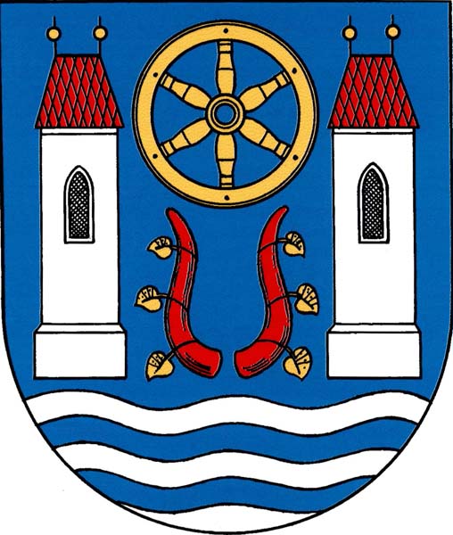Coat of arms of Kestřany, South Bohemian Region