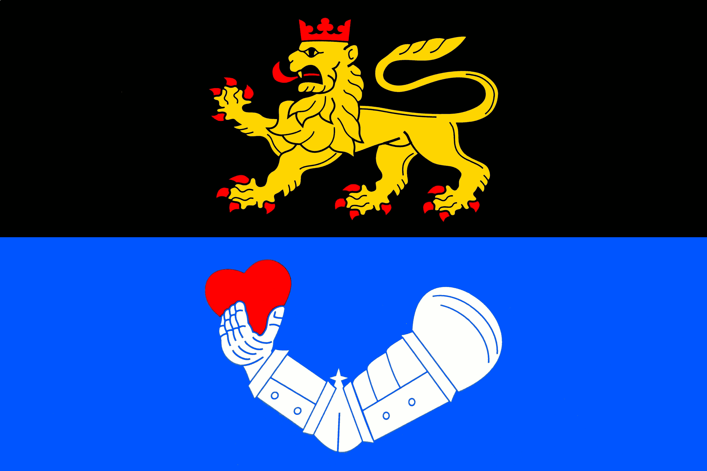Flag of Komárov, Karlovy Vary Region