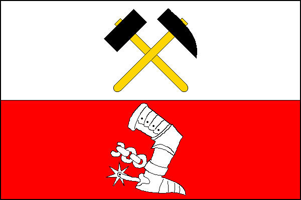 Flag of Komárov, Central Bohemian Region