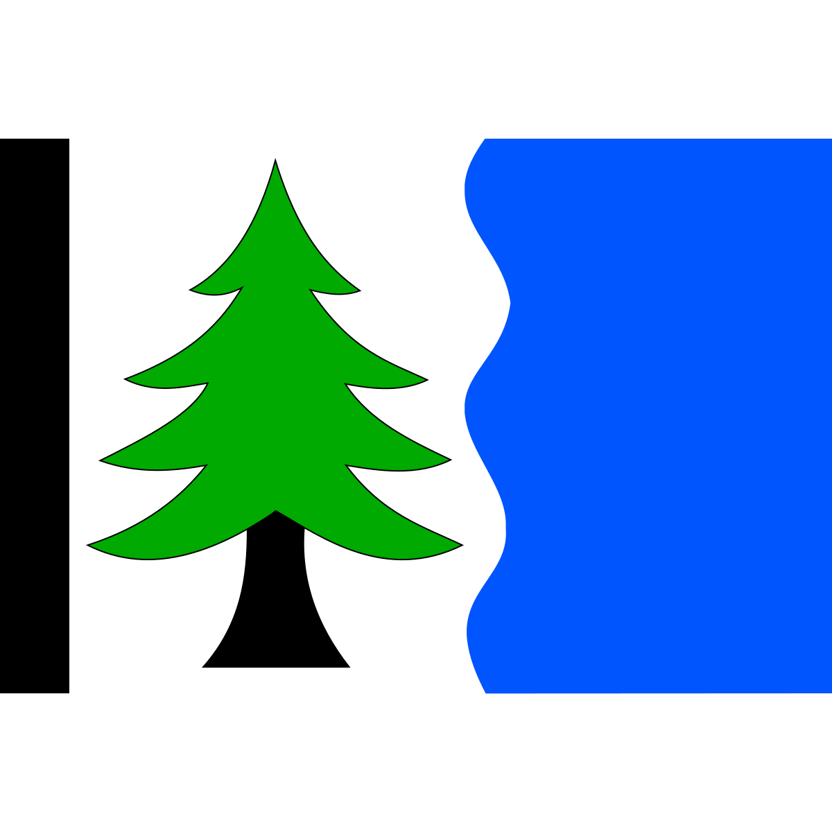 Flag of Komárovice, Vysočina Region