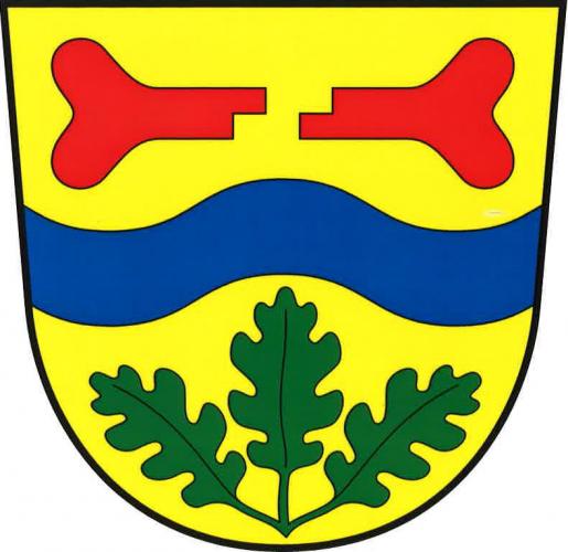 Coat of arms of Kostomlátky, Central Bohemian Region