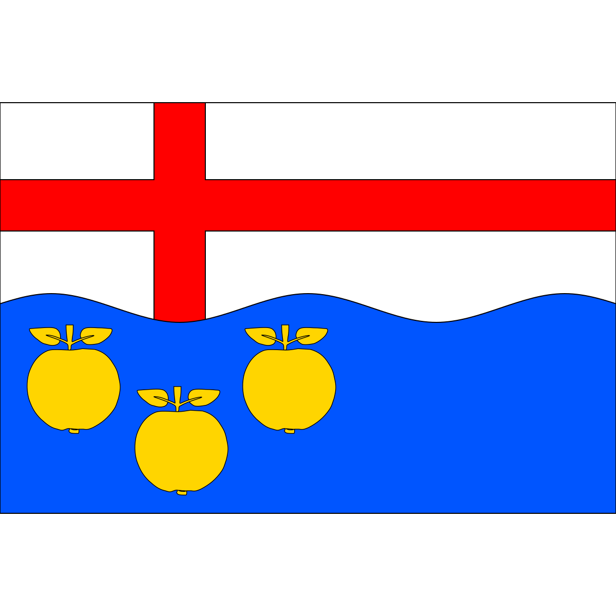 Flag of Kozárovice, Central Bohemian Region