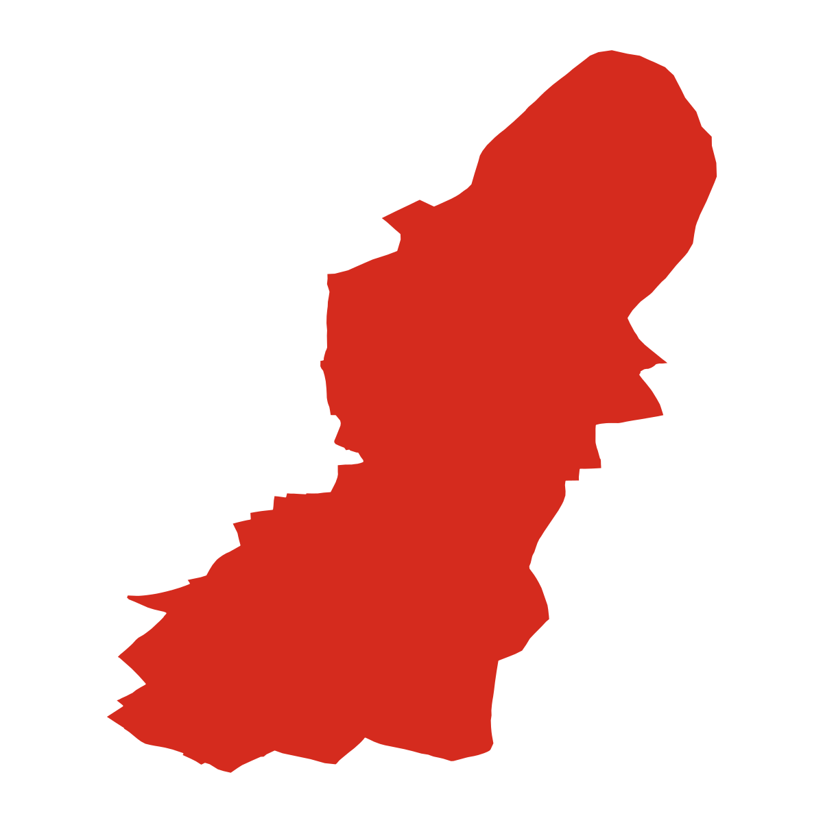Kožušice boundary map