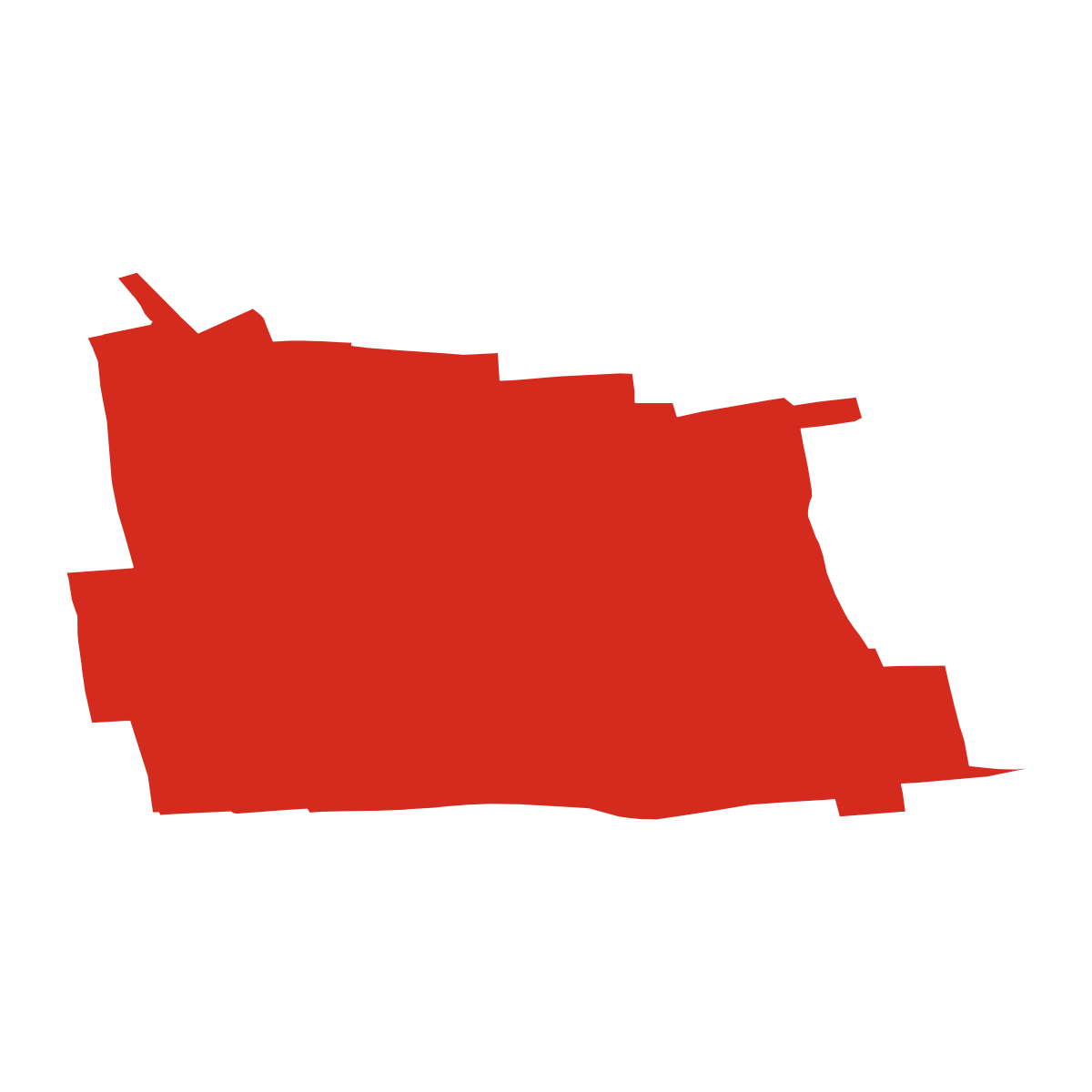 Královice boundary map