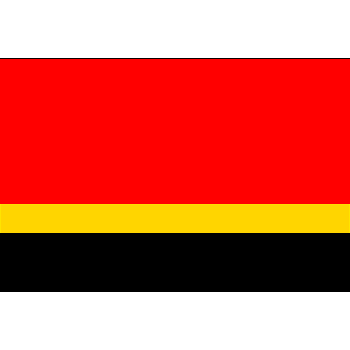 Flag of Královské Poříčí, Karlovy Vary Region