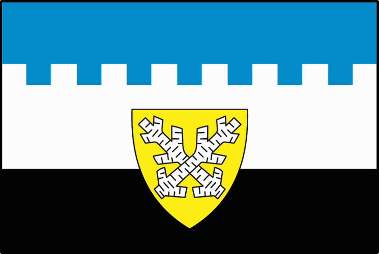 Flag of Království, Ústí nad Labem Region