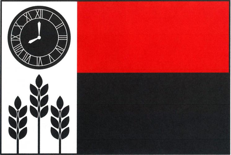 Flag of Krásná Ves, Central Bohemian Region
