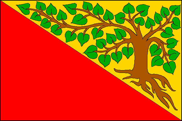 Flag of Krásný Buk, Ústí nad Labem Region