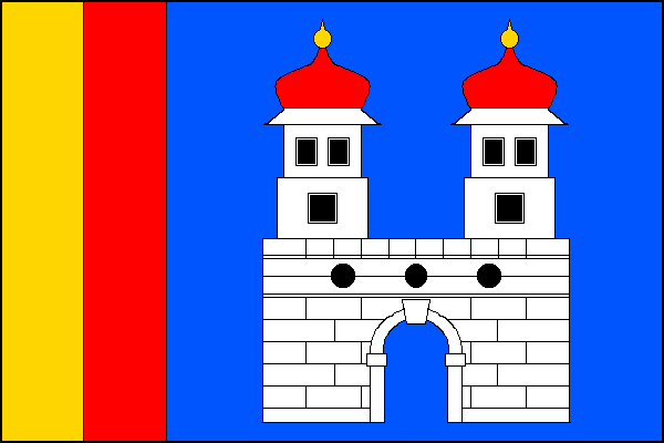 Flag of Kravaře, Liberec Region