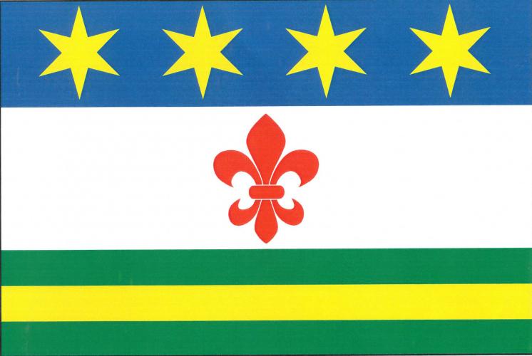 Flag of Křelovice, Vysočina Region