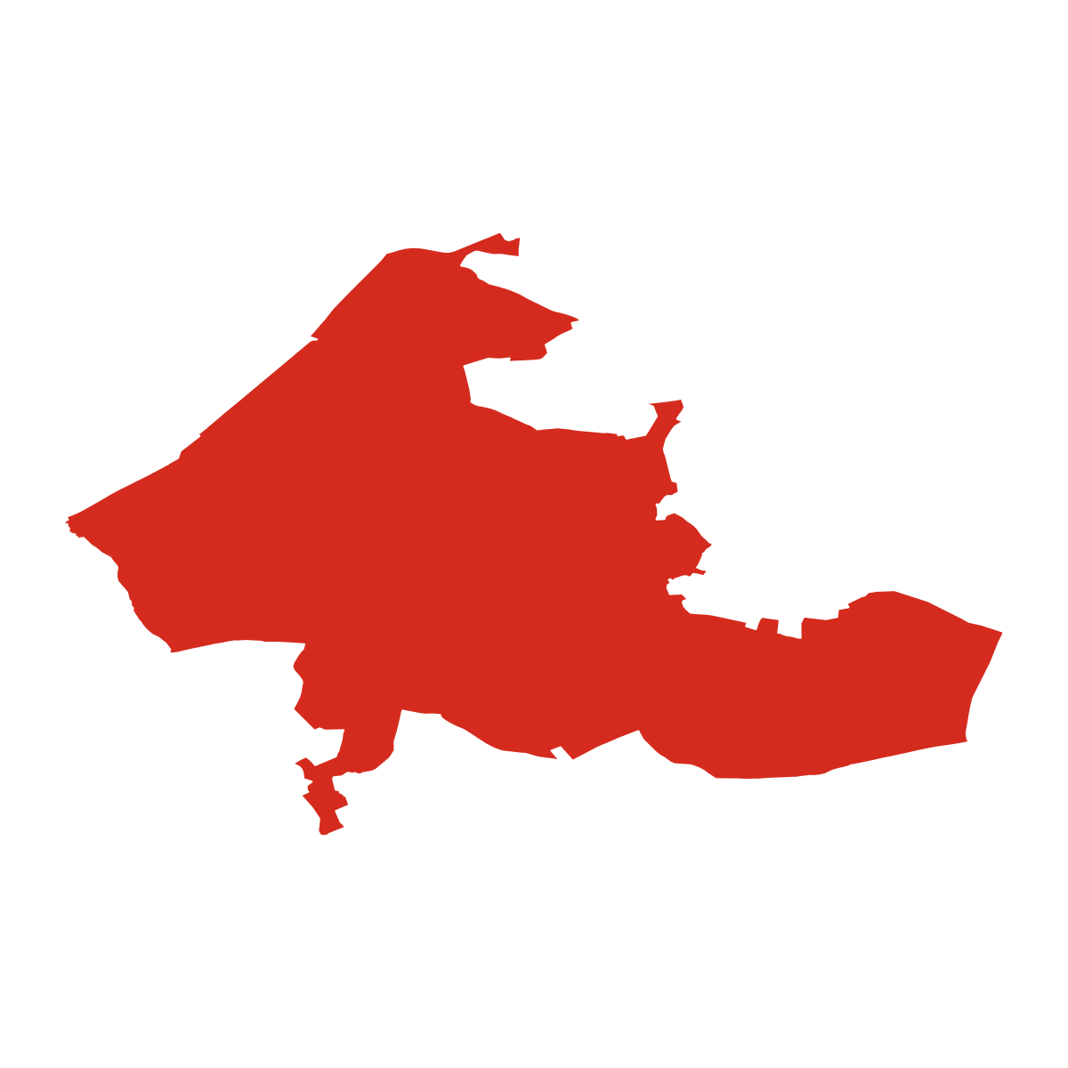 Křenovice boundary map