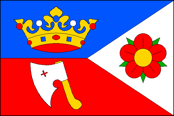 Flag of Křenův Dvůr, South Bohemian Region