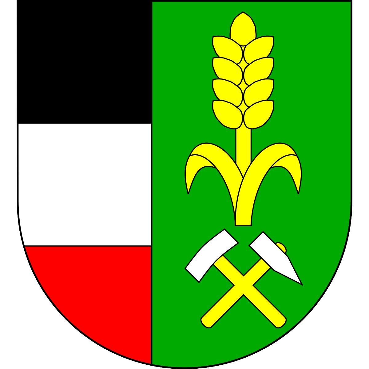 Coat of arms of Křesetice, Central Bohemian Region