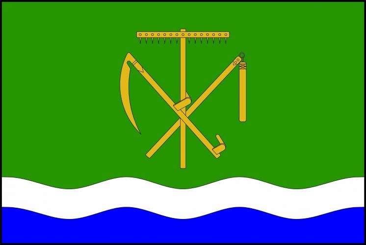 Flag of Křišťanov, South Bohemian Region