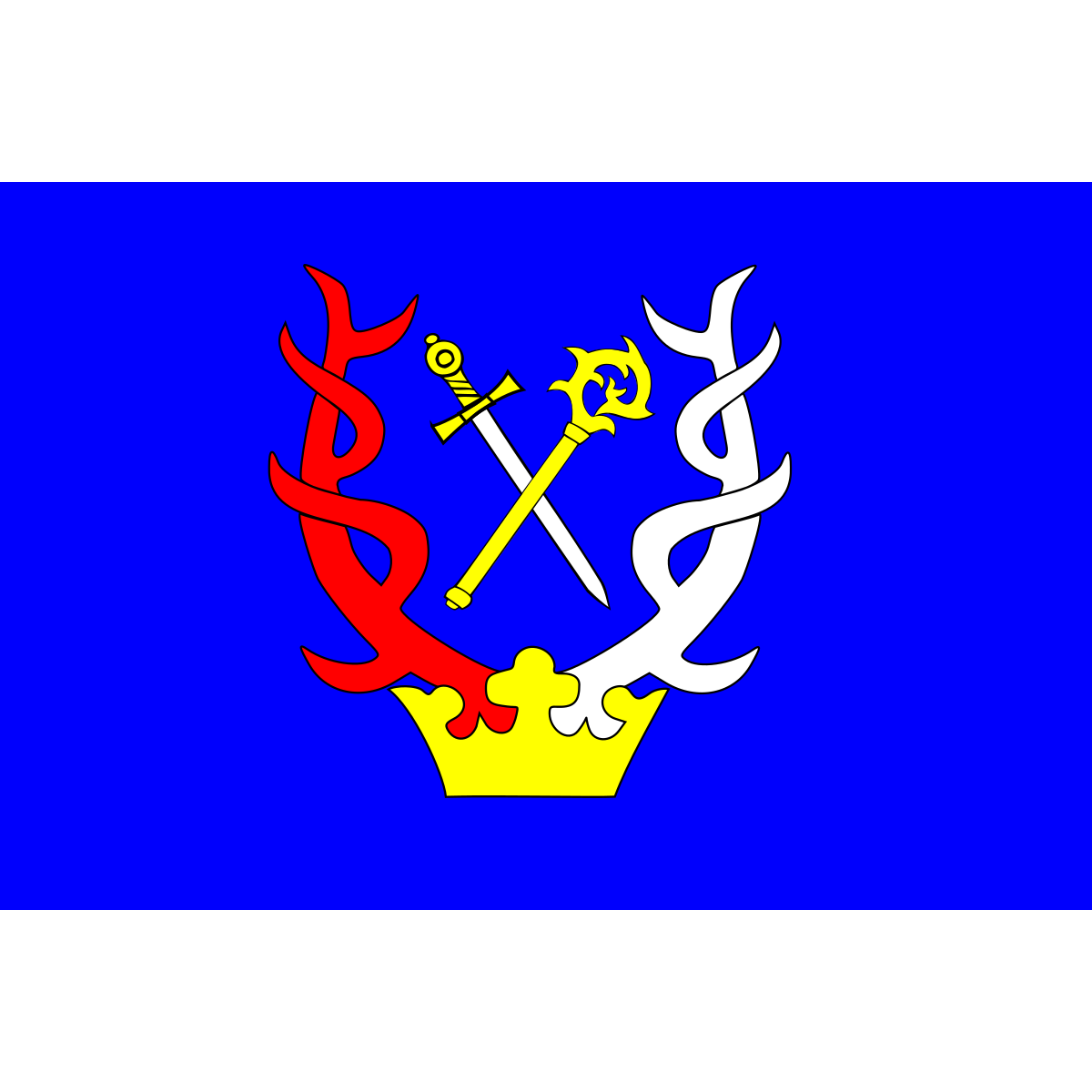 Flag of Křižany, Liberec Region