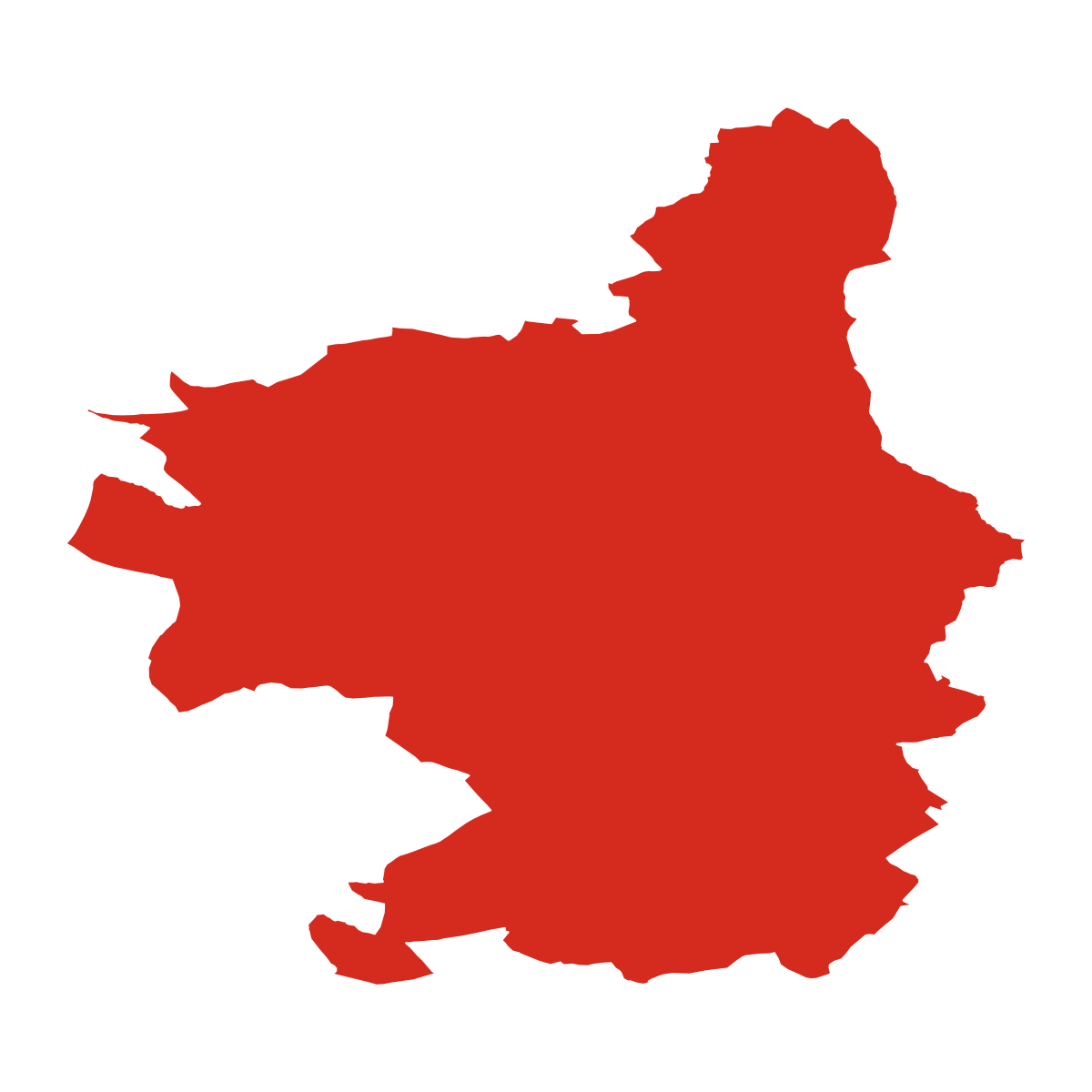 Křížovice boundary map