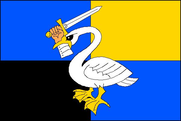 Flag of Křtěnov, South Moravian Region