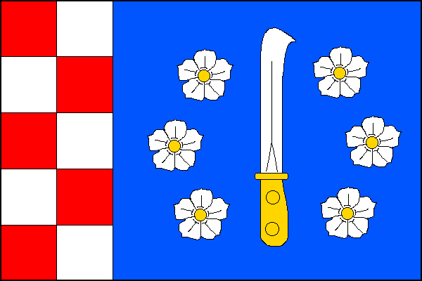 Flag of Kuchařovice, South Moravian Region