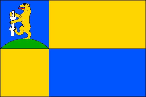 Vlajka obce Kučlín, kraj Ústecký kraj