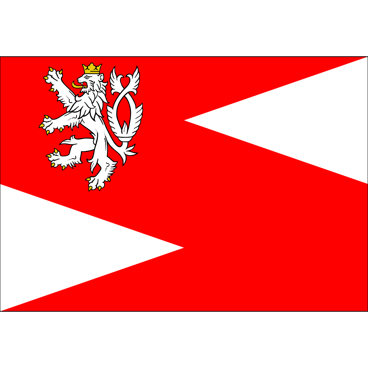 Flag of Kvíček, Central Bohemian Region