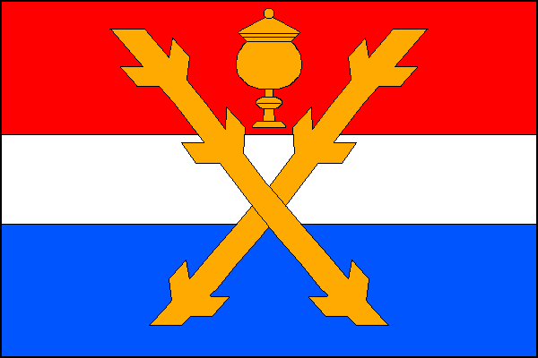Flag of Lančov, South Moravian Region