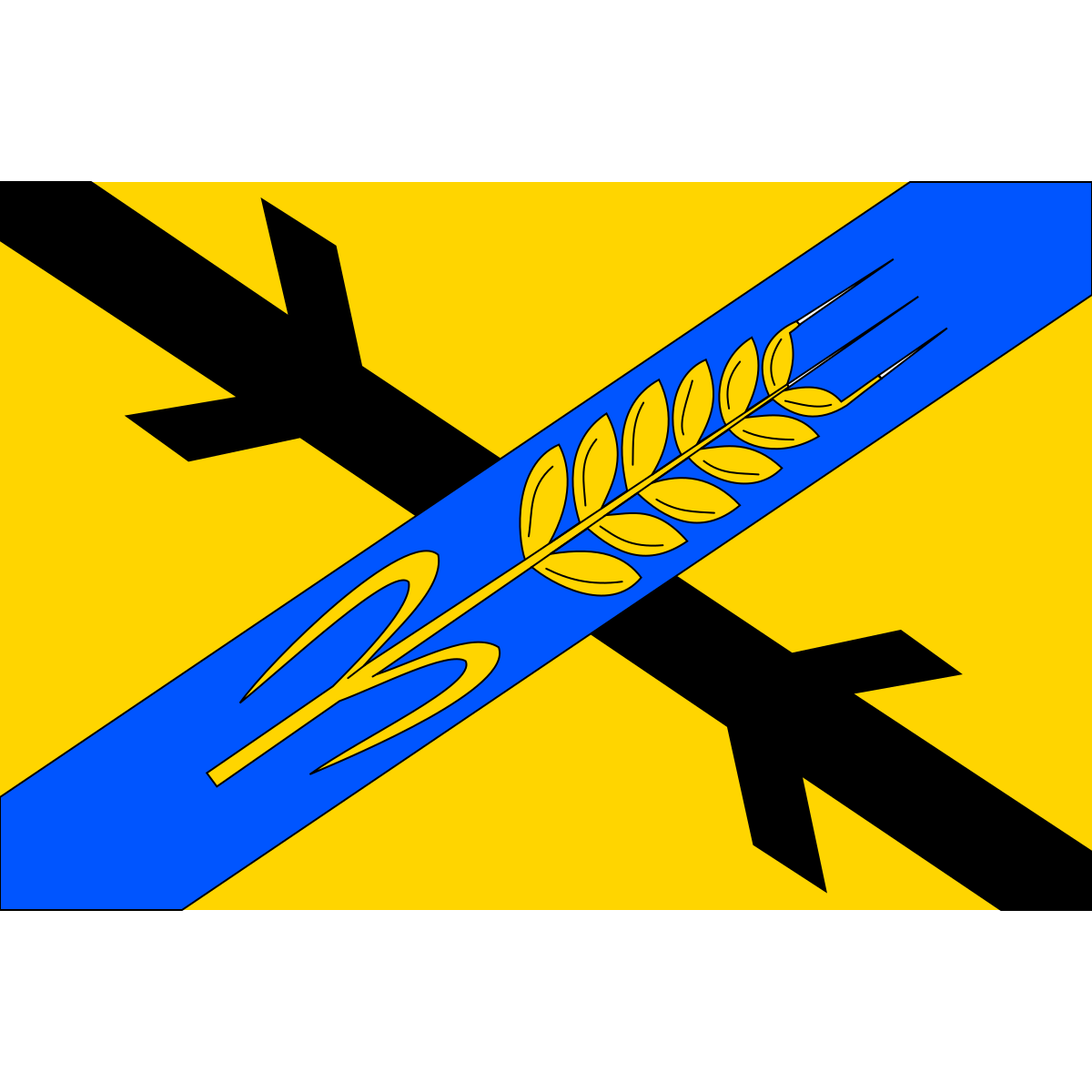 Flag of Láz, Vysočina Region