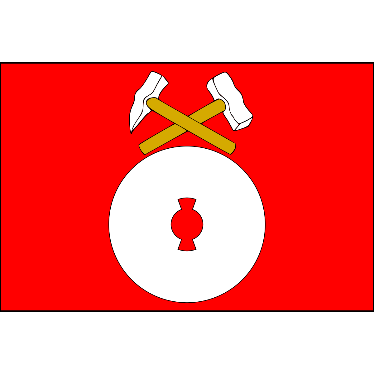 Flag of Ledec, Pardubice Region