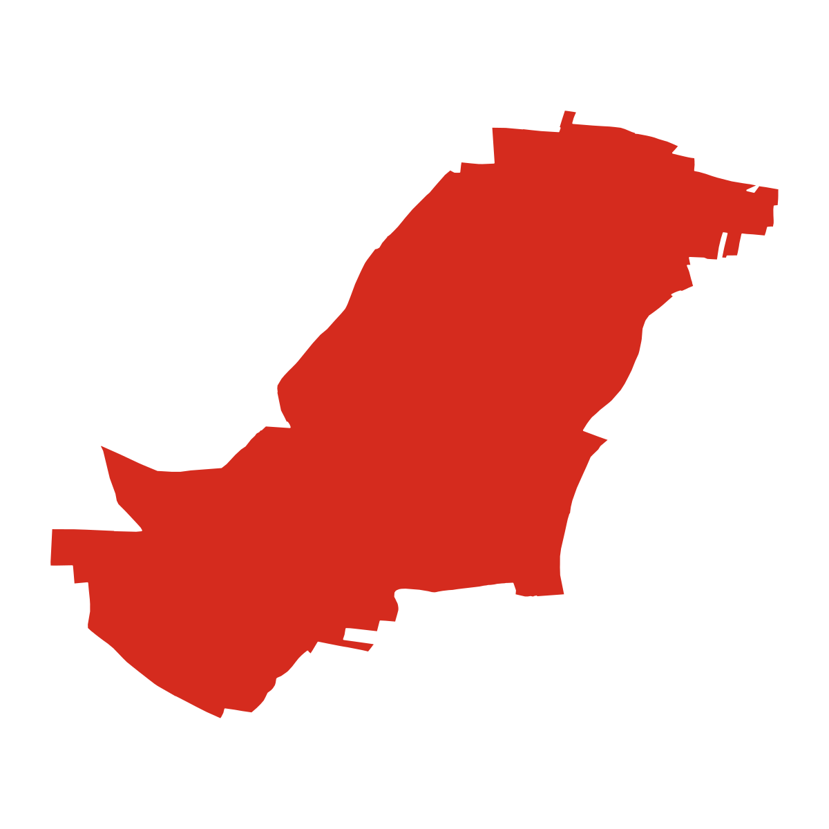 Lešany boundary map