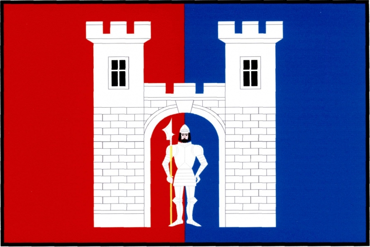 Vlajka obce Lešovice, kraj Plzeňský kraj