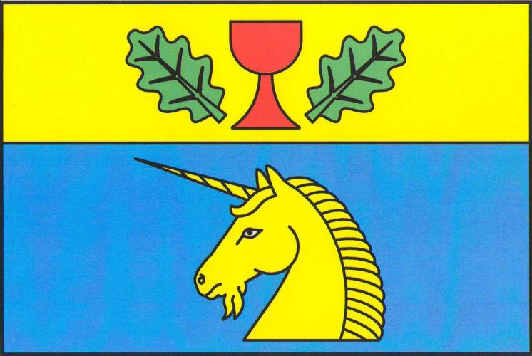 Flag of Libenice, Central Bohemian Region