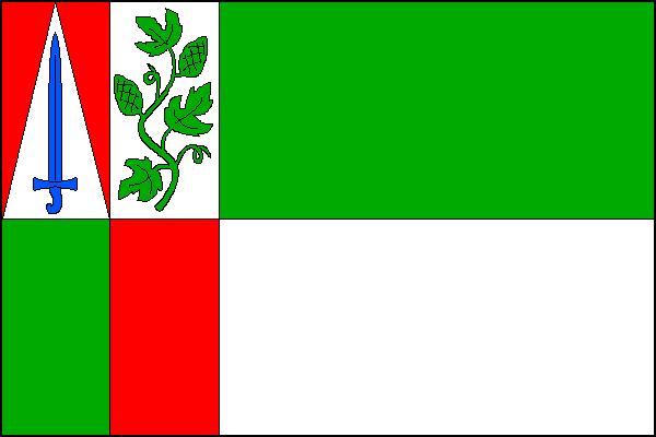 Flag of Liběšice, Ústí nad Labem Region