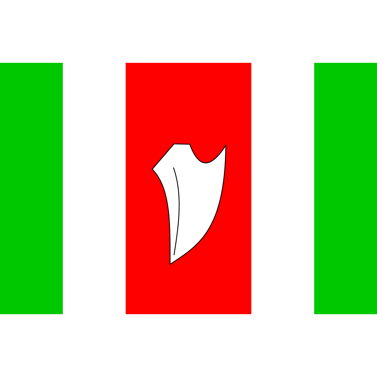Flag of Lichkov, Pardubice Region