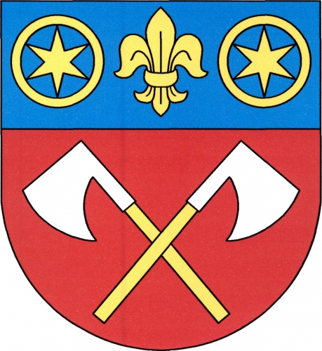 Coat of arms of Lidmovice, South Bohemian Region