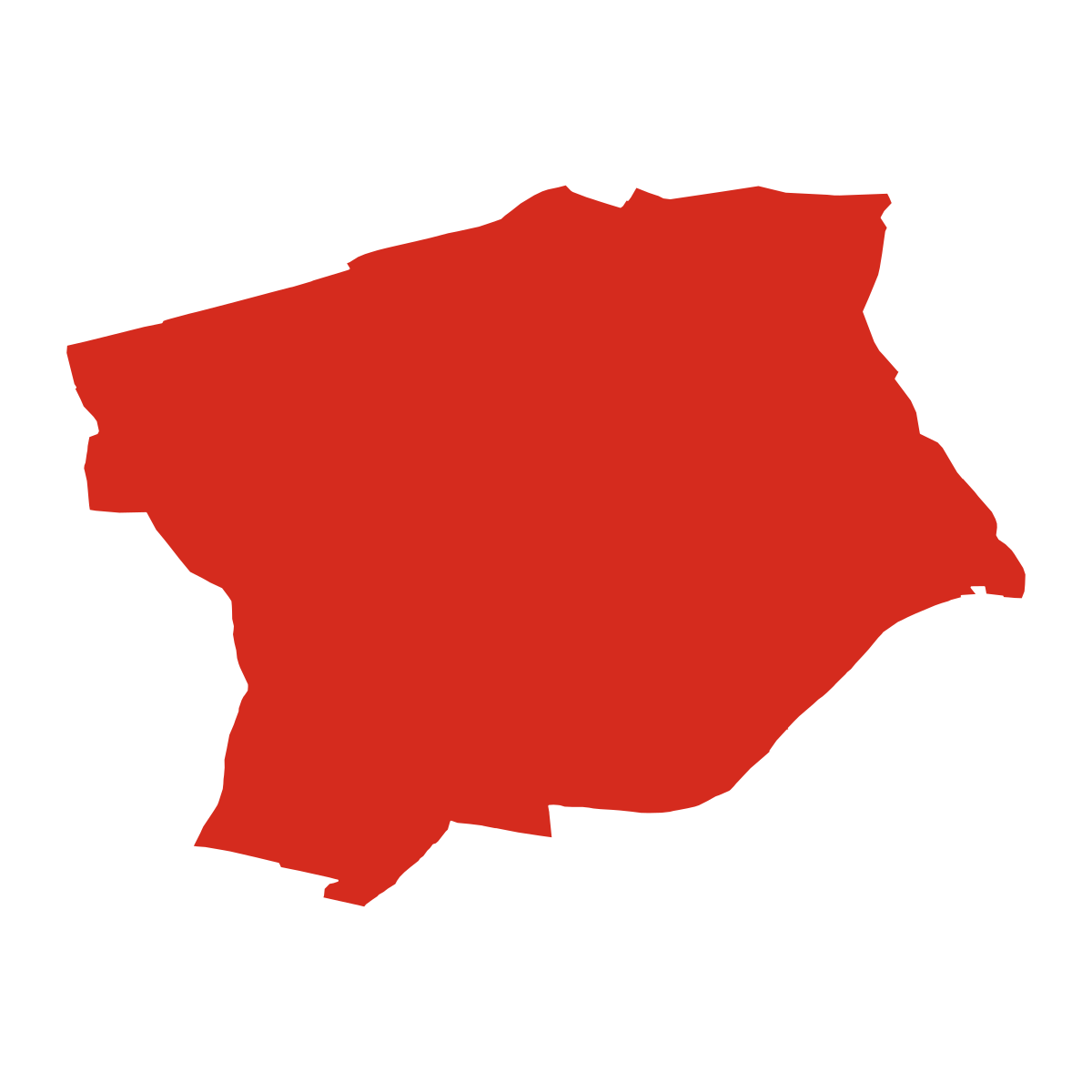 Lišany boundary map