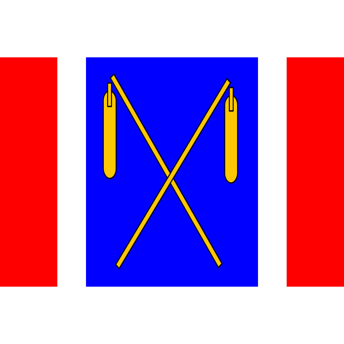 Flag of Líšnice, Pardubice Region