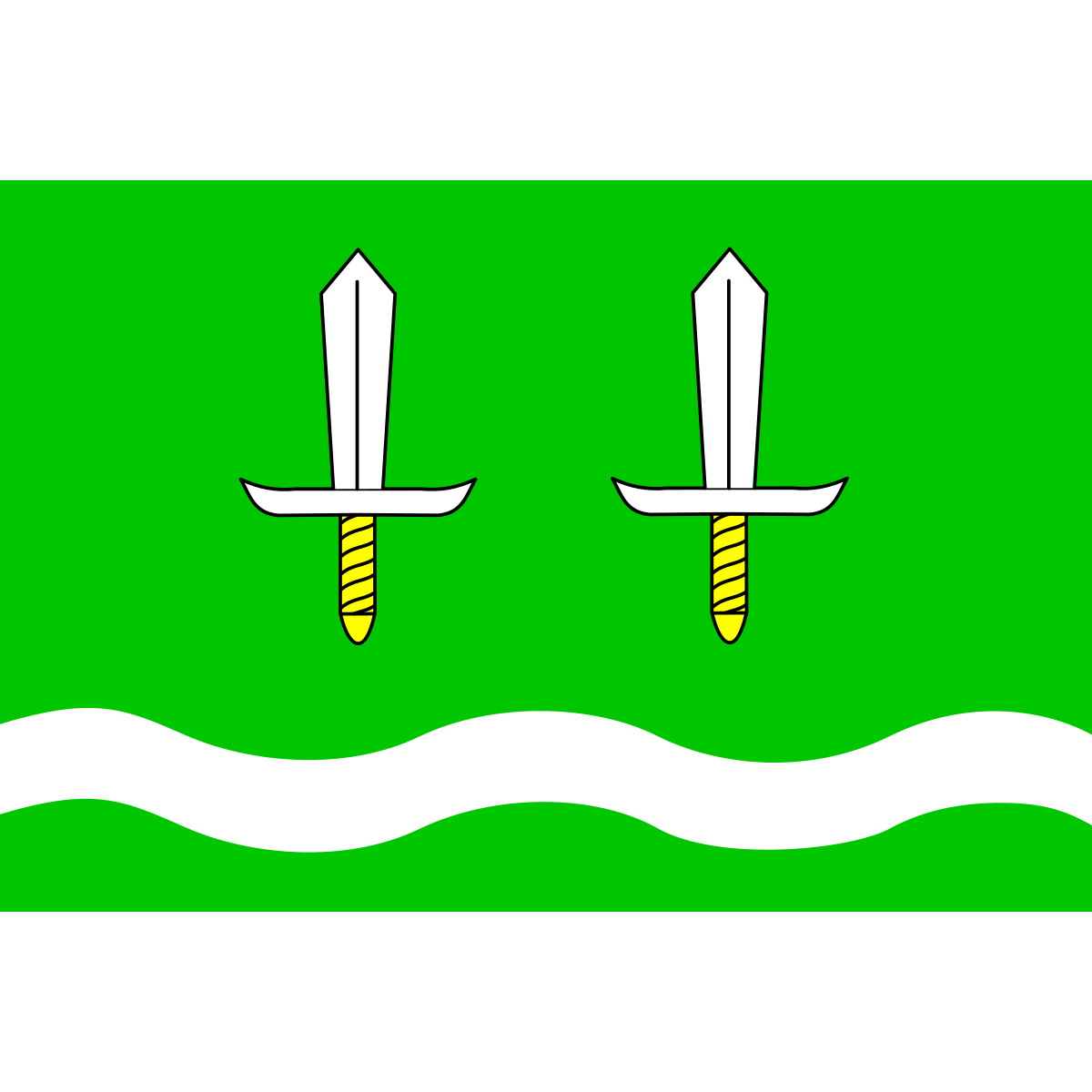 Flag of Lomnička, South Moravian Region
