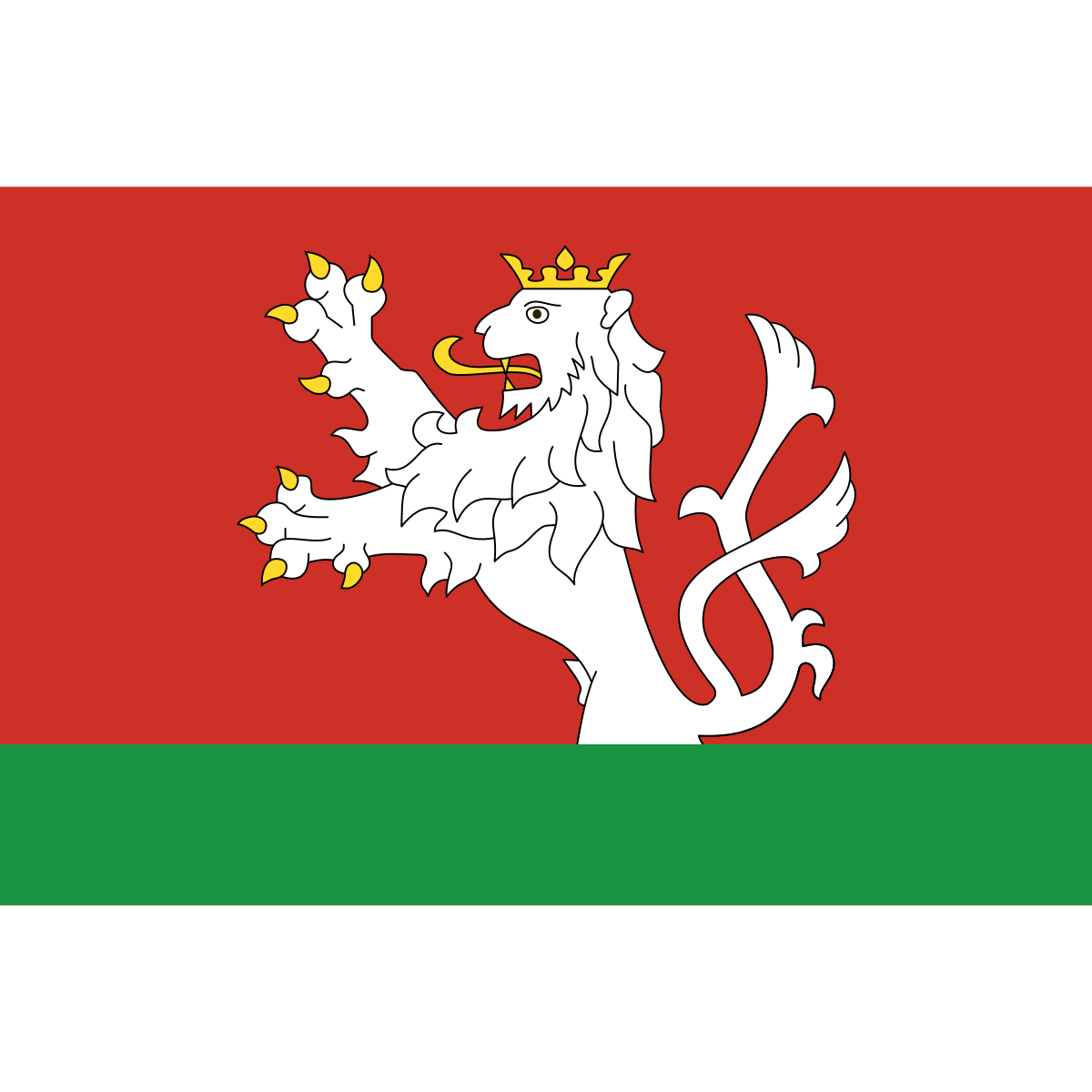 Flag of Loučka, Olomouc Region
