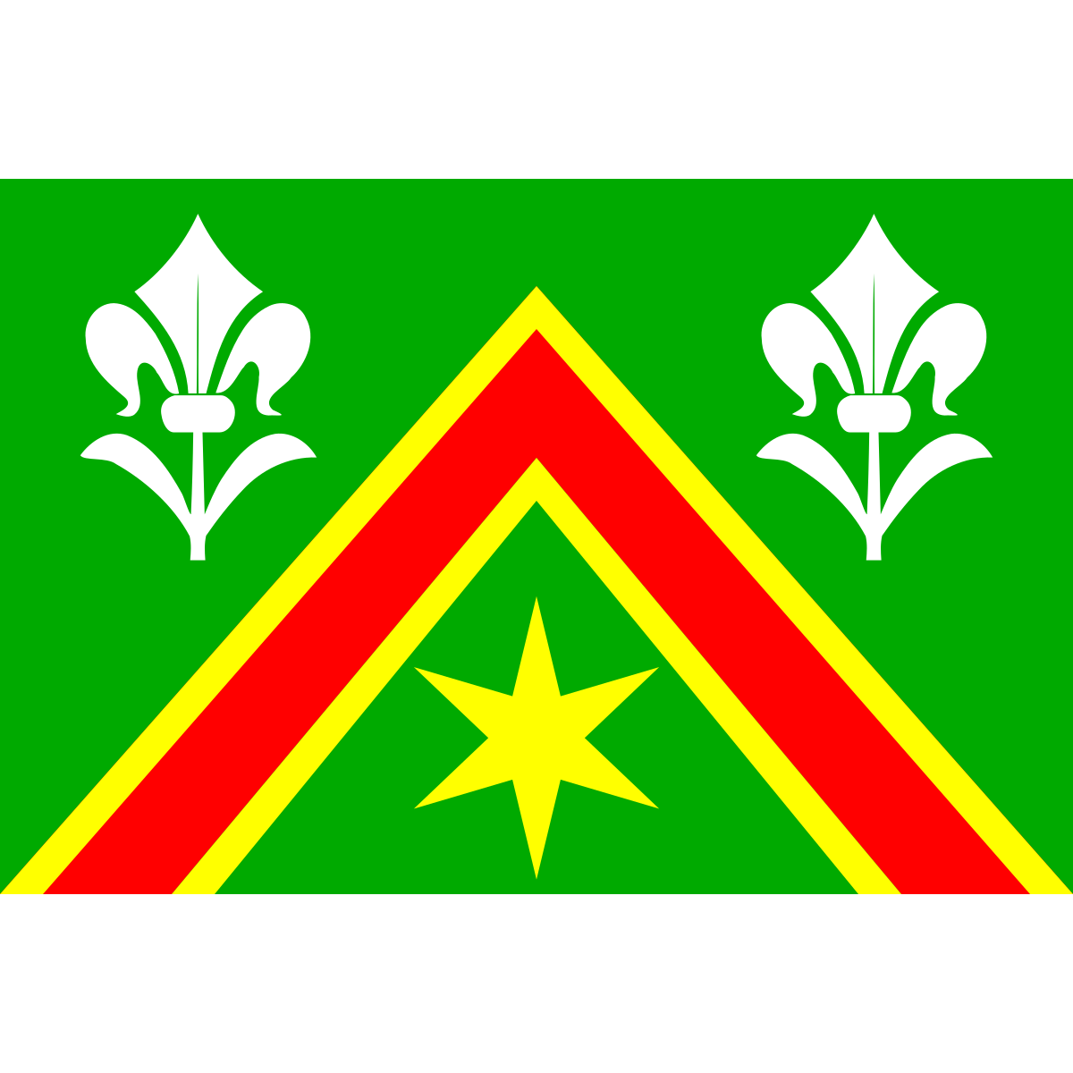 Flag of Loučky, Liberec Region