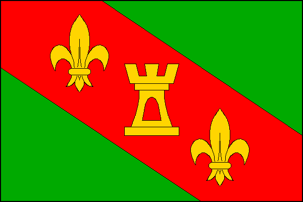 Flag of Louka, South Moravian Region