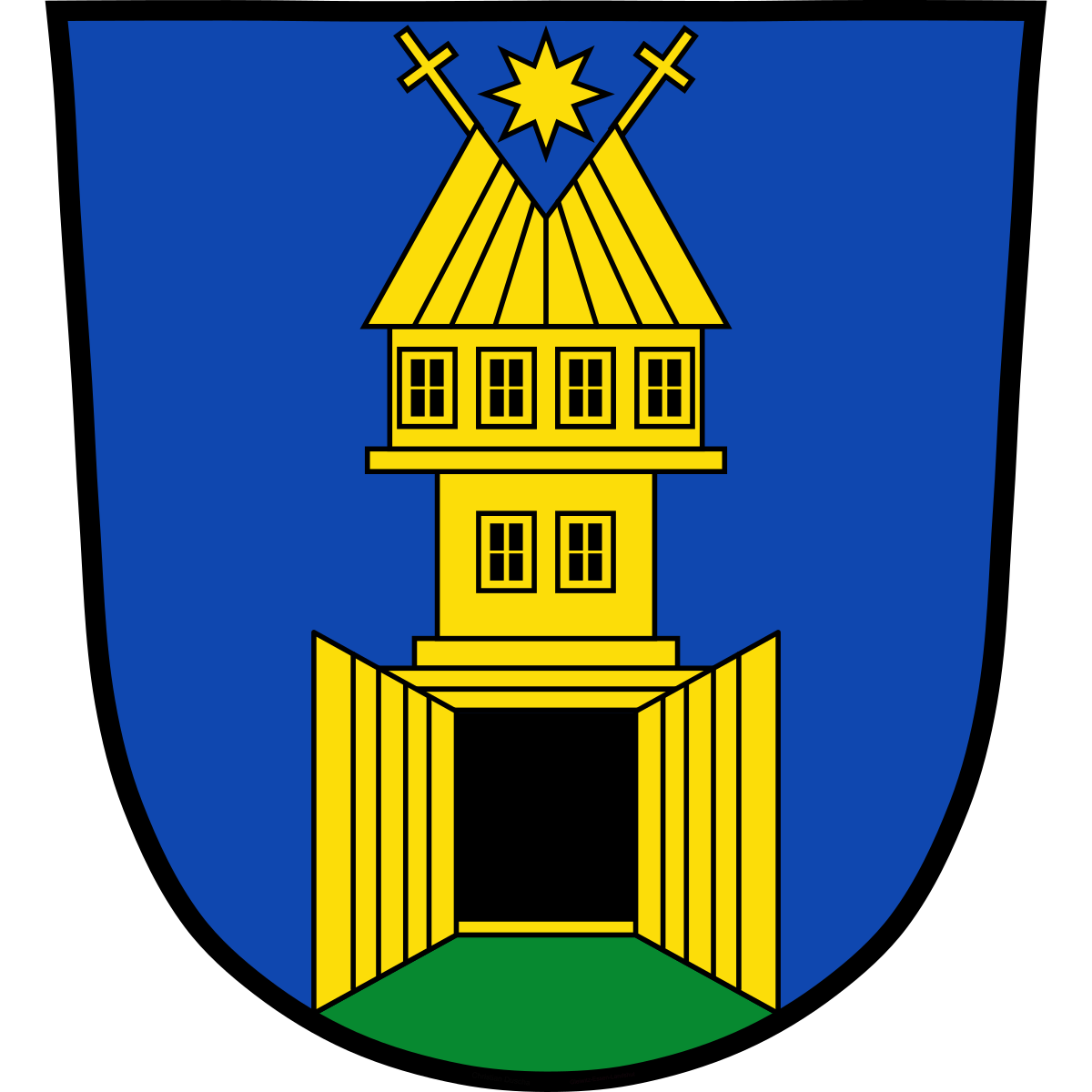 Coat of arms of Louky, Zlín Region