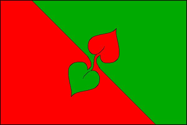 Flag of Ludvíkovičky, Ústí nad Labem Region